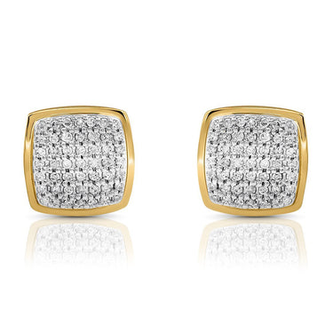 10K YELLOW GOLD DIAMOND STUD EARRINGS 0.25 CTW